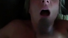 Mature White Girl Loves Her Black Lover's Cum