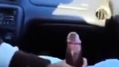 Bbc Gets A Handjob In The Car