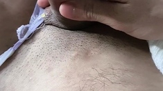 Shemale tranny enjoying solo masturbation