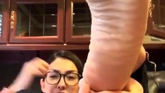 Amateur Foot Fetish Girlfriend Sucks and gives a Footjob