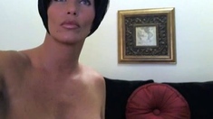 Big boobs milf masturbates with her dildo