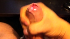 Compilation of young uncut cock cumming 2