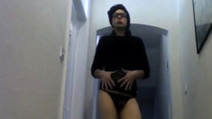 Femboy Twink Shakes His Booty in Emo Amateur Video