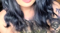 Amateur striptease and Solo masturbation