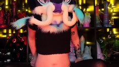 Busty milf horny solo toy time