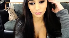 Hottest brunette solo webcam masturbation 2