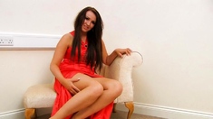 Amateur striptease and Solo masturbation