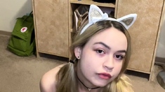 Blonde Teen Solo Masturbating On Webcam