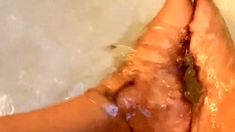 Amateur blondie solo anal masturbation