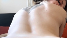 Amateur big ass brunette teen with