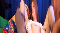 Shemale tranny ass toying