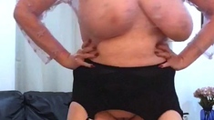 SEXY BIG BOOBS BLONDE ANAL MASTURBATION