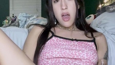 Wild Girl Brunette Solo Masturbation