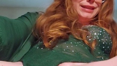 Violet lovely amateur redhead woman toying