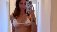 Pale amateur teen brunette Lynn Love