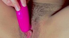 Stacked brunette goes solo toys and masturbation