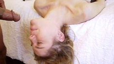 Monster Facial for Amateur in Interracial Blowjob Video