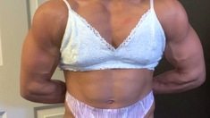 Amateur striptease and Solo masturbation