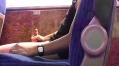 Twink Handjob in the Bus