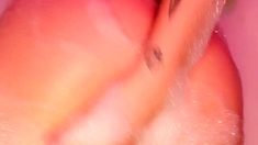 Amateur shower and masturbation