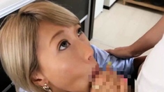 Japanese teen blowjob and hard fuck uncensored