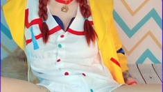 Redhead Teen Outdoor Toying