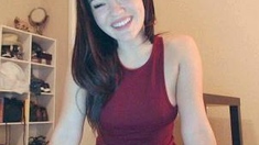 Japanese babe going solo