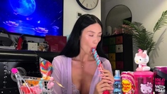 MeiLee ASMR - Beautiful Asian Sucks Lollipop
