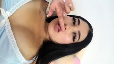 Big boobs milf masturbates with her dildo