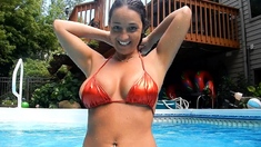 Solo big taco babes masturbation action