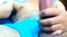 Big-cock Latin Twink Shows Off On Webcam