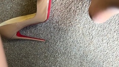 Foot fetish Handjob POV
