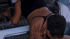 Big Ass Latina Gets Ass And Pussy Eaten Then Fucked Hard On