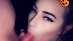 Wet And Messy Amateur Blowjob And Handjob