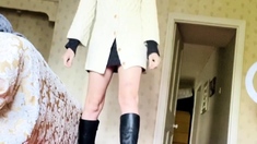 British blonde milf Jane Bond solo masturbation
