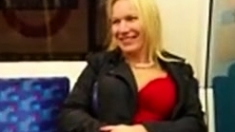 public flashing hot milf