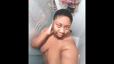 Black BBW Shower Her Body And Big ASSSSS